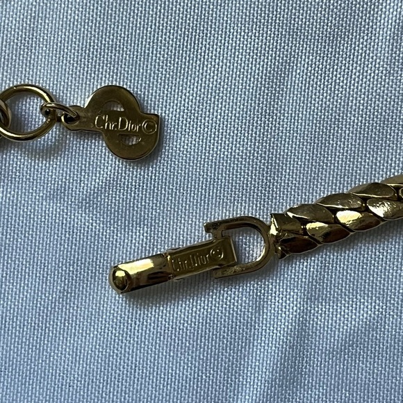 Vintage Christian Dior Rhinestone Necklace - Picture 5 of 8